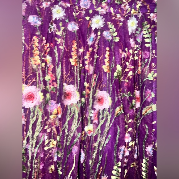 JessaKae - NWT -Mercy Dress-Purple Floral Midi Dress-1X - Picture 4 of 8